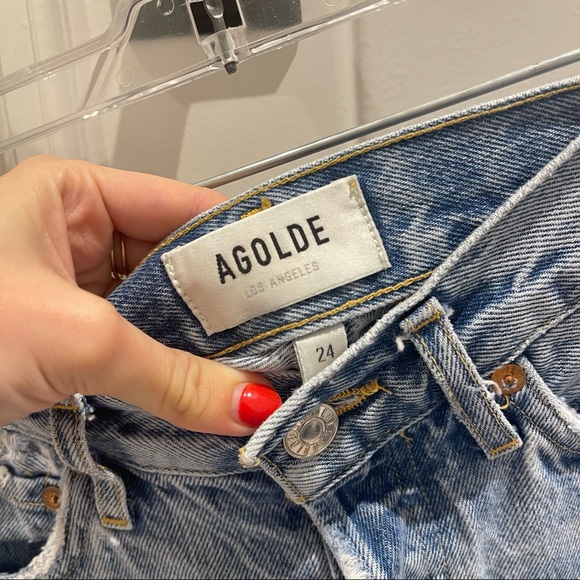 Agolde Parker Short in Swampmeet (24) - Picture 11 of 12